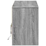 vidaXL Meuble TV avec LED sonoma gris 140x34x50 cm bois d'ingénierie