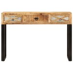 vidaXL Table console 110 x 30 x 76 cm Bois de manguier massif