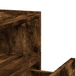vidaXL Tables de chevet murales 2 Pièces chêne fumé 45x30x35 cm