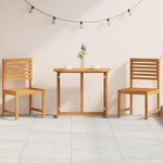 vidaXL Ensemble bistro de jardin 3 Pièces Marron Bois d'acacia massif