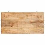 vidaXL Boîte de Rangement avec stockage Marron bois de manguier massif