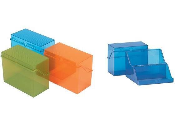 petit boîtier translucide pour fiches  format A7 à HELIT