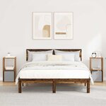 vidaXL Table de chevet 2 pc Bois ancien 30 5 x 27 x 59 5 cm