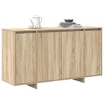 vidaXL Buffet Chêne sonoma 135 x 41 x 69 cm Bois d'ingénierie