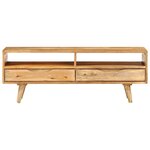 vidaXL Meuble TV 110x30x41 cm bois massif de manguier