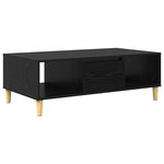 vidaXL Table basse Chêne noir 102 x 55 x 35 cm Bois d'ingénierie