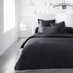 Drap housse - 180 x 200+30 cm uni - Fusain
