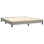 vidaXL Sommier à lattes de lit matelas et LED Gris clair 160x200 cm