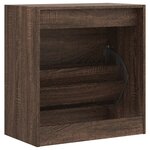 vidaXL Armoire à chaussures chêne marron 60x34x63 5 cm bois ingénierie