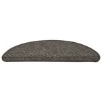 vidaXL Tapis de marches d'escalier 15 Pièces Anthracite 56x17x3 cm