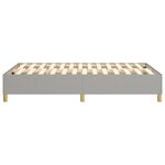 vidaXL Cadre de lit Gris clair 120x200 cm Tissu
