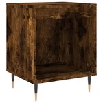 vidaXL Tables de chevet 2 Pièces chêne fumé 40x35x50 cm bois ingénierie