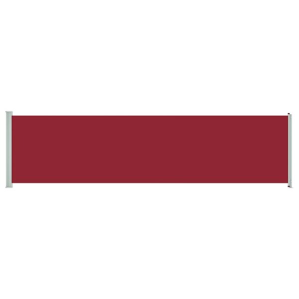 vidaXL Auvent latéral rétractable de patio 160x600 cm Rouge