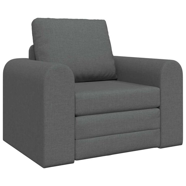 vidaXL Canapé-Lit Gris foncé 98 x 71 x 83 cm tissu