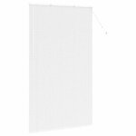 vidaXL Store de Fenêtre avec des rideaux Blanc Aluminium