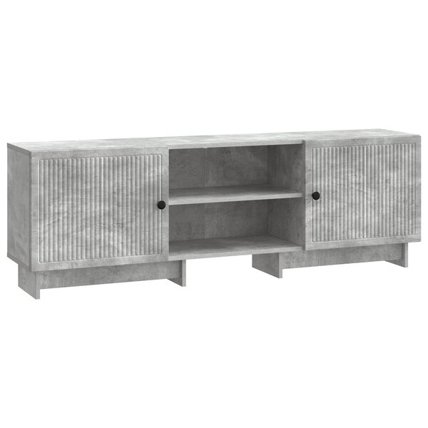 vidaXL Meuble TV Gris Béton 150 x 31 x 50 cm Bois d’ingénierie