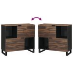 vidaXL Buffet Marron 80 x 33 x 75 cm bois de manguier massif