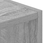 vidaXL Table de chevet Gris Sonoma 25 5 x 22 x 49 5 cm