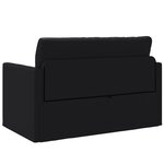 vidaXL Canapé au sol 2-en-1 Noir 124x71x78 cm Simili cuir