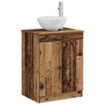 vidaXL Armoire de salle de bain Bois ancien 54 x 41 x 70 cm