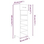 vidaXL Armoire à chaussures Chêne Sonoma 30x35x105cm Bois d'ingénierie