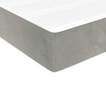 vidaXL Matelas de lit à ressorts ensachés gris clair 140x220x20 cm