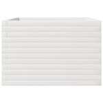 vidaXL Jardinière blanc 70x70x45 5 cm bois de pin massif