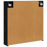vidaXL Armoire Miroir de Salle de Bain Chêne noir 70 x 14 5 x 70 cm