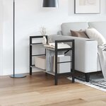 vidaXL Étagère Gris Sonoma 75 x 30 x 58 5 cm Bois d'ingénierie