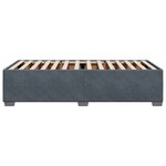 vidaXL Cadre de lit sans matelas gris foncé 90x190 cm velours