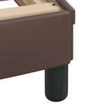 vidaXL Cadre de lit avec tête de lit Marron 100x200 cm Similicuir