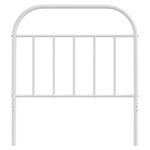 vidaXL Tête de lit métal blanc 90 cm