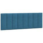 vidaXL Cadre de lit avec LED sans matelas bleu 140x190 cm velours