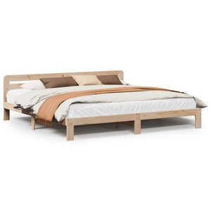 vidaXL Cadre de lit sans matelas 180x200 cm bois massif de pin