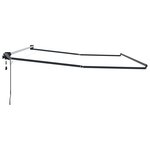 vidaXL Cadre de store rétractable électrique Anthracite 4 × 3 m