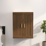vidaXL Armoire murale chêne marron 69 5x32 5x90 cm bois ingénierie