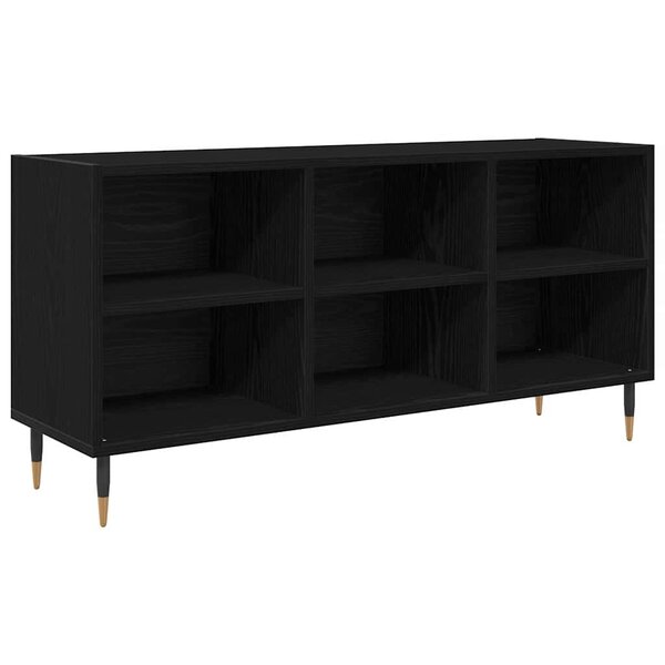 vidaXL Meuble TV Chêne noir 103 5 x 30 x 50 cm Bois d'ingénierie