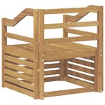 vidaXL Canapé d’extérieur Bois d'Acacia Massif Blanc