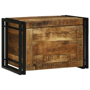 vidaXL Boîte de rangement 60 x 40 x 41 cm - Bois de manguier massif
