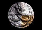 WINGED DRAGON OF THE HERITAGE 9 Dragons Series 5 Once Argent Coin 18888 Francs Chad 2024