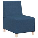 vidaXL Unité de Sofa Modulaire Sans Accoudoirs 3 Pièces Bleu