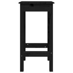 vidaXL Chaises de bar lot de 2 noir 40x40x78 cm bois de pin solide