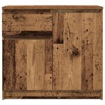 vidaXL Buffet avec tiroir vieux bois 71x35x65 cm bois d'ingénierie