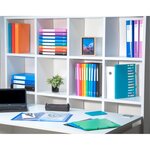 Classeur 4 Anneaux 20mm Polypropylène Opak Rigide 10/10e - A4 Maxi. - Couleurs Assorties - X 15 - Exacompta