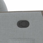 vidaXL Fauteuil inclinable Gris clair Tissu