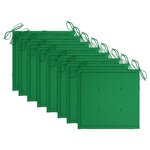 vidaXL Chaises de jardin lot de 8 avec coussins Bois de teck massif