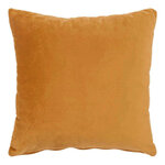 Coussin carré en velours sable 40 x 40 cm