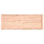 vidaXL Étagère murale 140x50x(2-6) cm bois de chêne massif non traité