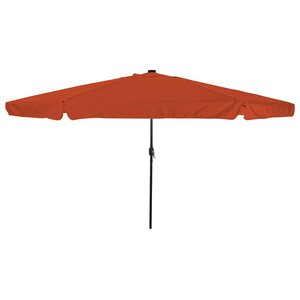 vidaXL Parasol de jardin Rouge et Noir 395 x 395 x 245 cm