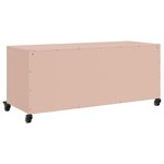 vidaXL Meuble TV rose 100 5x39x43 5 cm acier